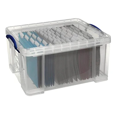 Image de Really Useful Box, empilables avec couvercle, capacité 48 l, l X H 610 402 315 mm.