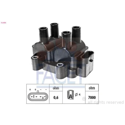 Image de FACET 9.6496 Bobine d&#039;allumage RENAULT: TWINGO 1, CLIO 2, 3, DACIA: Sandero I, Logan I MCV, Lodgy
