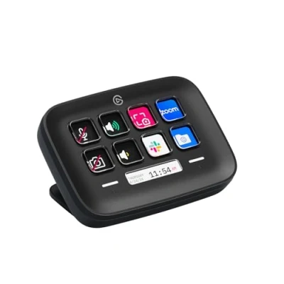 Image de Elgato Stream Deck Neo (Noir) 8 Touches Personnalisables, 2 Touch Points, accélérez tâches et workflows Word, Excel, Teams, Zoom, Spotify, etc. Compatible Mac/PC