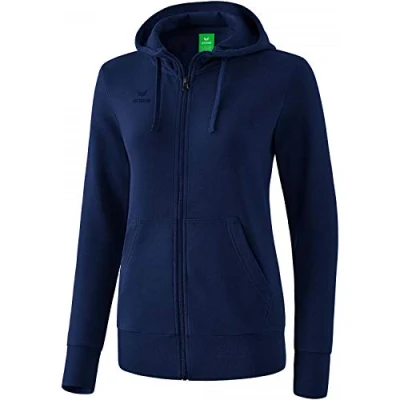Image de Erima Femme Veste Sweat capuche, New Navy, 40 EU