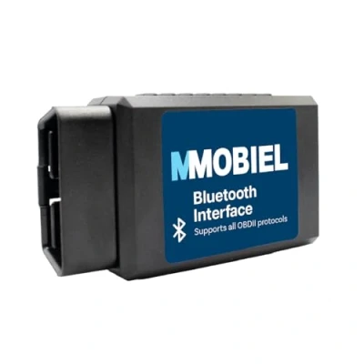 Image de MMOBIEL Bluetooth OBDII Wireless Scanner Compatible avec iPhone, iOS, iPad et Android OBD II Car Code Reader Diagnostic Tool Check Engine Codes with Upgraded V2.1 Features