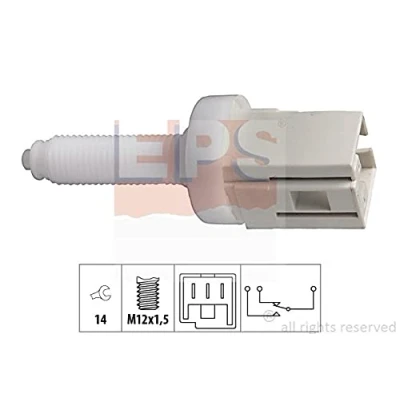 Image de EPS 1.810.077 Interrupteur des feux de freins mécanique M12x1,5 Made in Italy OE Equivalent