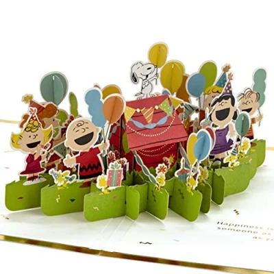 Image de Hallmark Signature Paper 1499RZW1079 Carte d&#039;anniversaire pop up Wonder Peanuts