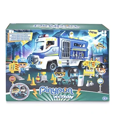 Image de Giochi Preziosi Pinypon Action Camion de Police avec 2 Figurines et Accessoires