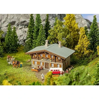 Image de FALLER 232338 Mountain Rescue Chalet N Scale Building Kit Secours Montagne, F232338, Non renseigné, Taille Unique