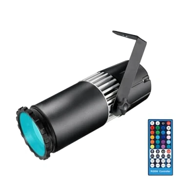 Image de SENLAN Spot LED 15 W RGBW 4 en 1 SMD 5050 avec télécommande infrarouge (mise au point manuelle)