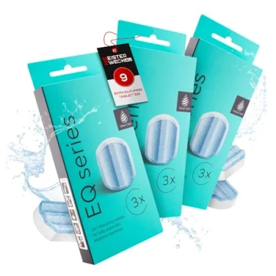 Image de MEISTERZWECK4U Siemens TZ80002 Lot de 9 tablettes Détartrage Compatible avec les machines à café EQ &amp; Surpresso et nettoyage, élimine le calcaire protège contre la corrosion