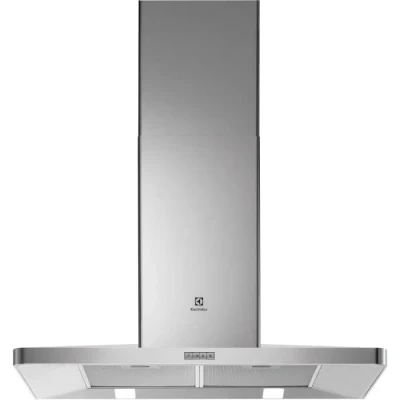 Image de Hotte decorative murale Electrolux EFF90462OX aspirante Pyramide largeur 90 cm Débit d&#039;air maximum (en m3/h) : 603 Niveau sonore Décibel mini. / maxi. dBA) 47 67