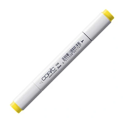 Image de COPIC Classic Y06, Yellow, Twin Marker avec Une Pointe Moyenne et Fine