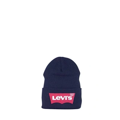 Image de Levi&#039;s Oversized Batwing Beanie Bonnet, Taille: One Size, Regular black