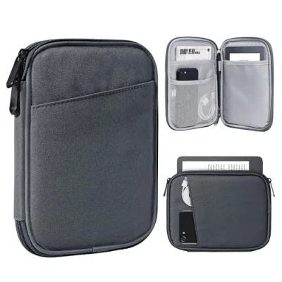 Image de TiMOVO 6 7 Pouces Housse pour Tablette Kindle Paperwhite et Colorsoft Signature Edition, Protectrice avec Pochette E Reader/Kindle Oasis, Gris Sidéral