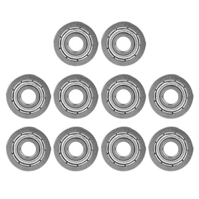 Image de Lot de 10 Roulements à Billes Miniatures En Acier Double Blindage,F695ZZ Rainurés 5 mm Diamètre Intérieur 13 Extérieur pour Projets D&#039;arbre/Tige