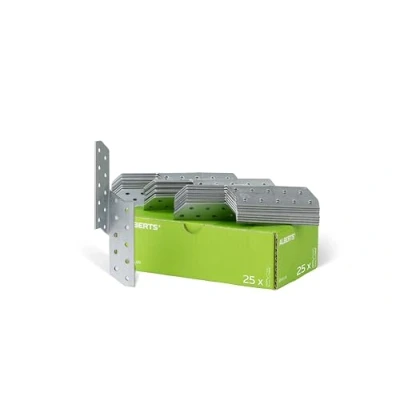 Image de Alberts 846855 Équerre renvoyée utilisable à droite galvanisée Sendzimir 32 x 170 mm kit de 25
