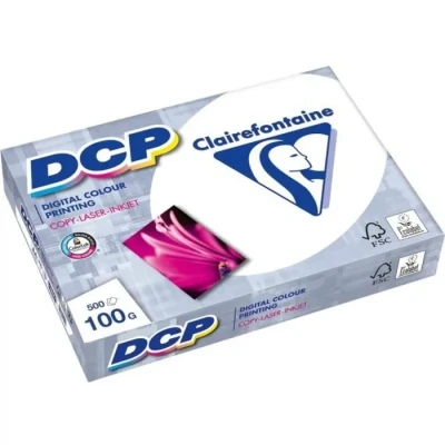 Image de Clairefontaine Réf. 1821C 2500 feuilles de papier Blanc au format A4 Digital Color Printing 100 g/m² Carton contenant 5 ramettes 500 Couleur : (170 CIE)