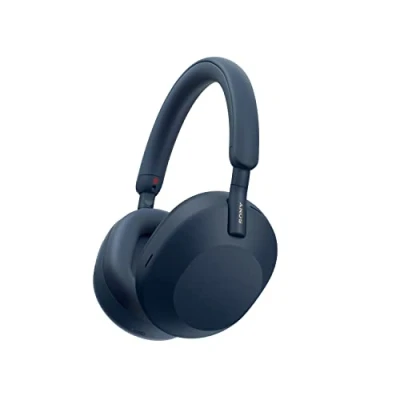 Image de Sony WH 1000XM5 Casque Bluetooth sans Fil à réduction de Bruit 30 Heures d&#039;autonomie Optimisé pour Alexa et Google Assistant avec Micro intégré Les appels téléphoniques Bleu