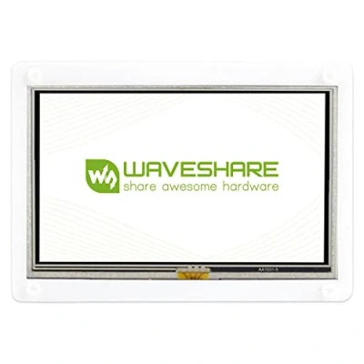 Image de Waveshare Raspberry Pi 5 Pouces LCD HDMI 800 * 480 Haute résolution avec Bicolor Case pour A+/B+/2B/3B/3A+/3B+/Raspberry 4