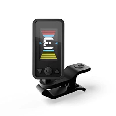 Image de D&#039;Addario Cello Tuner &amp; Bass Eclipse Headstock Clip On for or Full Color, Vertical Display with Swivel Quick Accurate Tuning