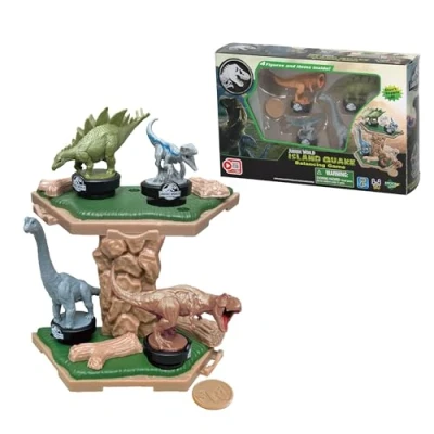 Image de EPOCH Games Jurassic World Island Quake Balancing Game Jeu de société et Jouet pour Enfants dans l&#039;univers des Dinosaures 7511