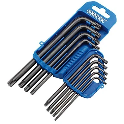 Image de Draper TX Star 33743 Jeu de 9 clés Allen Torx Bleu