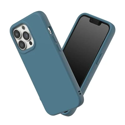 Image de RhinoShield Coque Compatible avec [iPhone 13 Pro Max] SolidSuit Fine Technologie d&#039;absorption des Chocs et Finition Premium Matte Océan Bleu