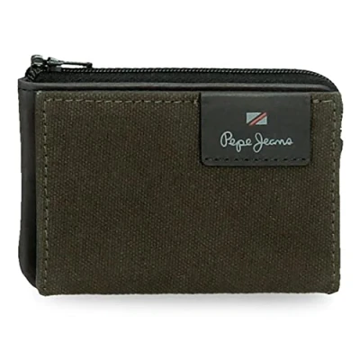 Image de Pepe Jeans Hilltop porte monnaie avec cartes Vert 11 x 7 1,5 cm, vert,