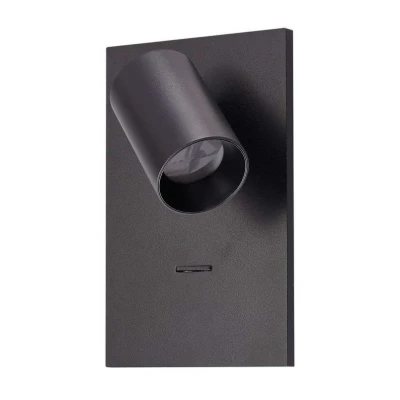 Image de Arcchio spot Brinja, noir, métal, USB C, interrupteur