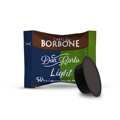 Image de Caffè Borbone Don Carlo Mélange Light Légère avec 50% moins de Caféine que le Bleu 100 Capsules Compatibles les machines à café usage domestique Lavazza* A Modo Mio*