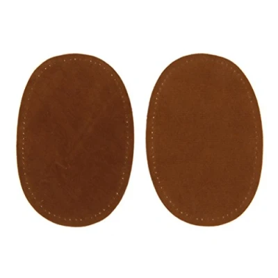 Image de Perfeclan 2x Ovale Patch en PU Réparation Couture Coude Artificiel Thin Patchs Coudiere, Brun