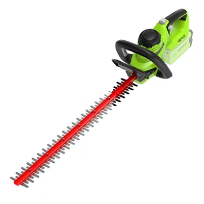 Image de Greenworks G40HT61 Taille Haie à Batterie, Lame Double Action de 61 cm, Coupe Jusqu&#039;à 27 mm d&#039;Épaisseur Branches et Tiges, 3000 tr/min SANS Batterie ni Chargeur 40V, Garantie 3 Ans