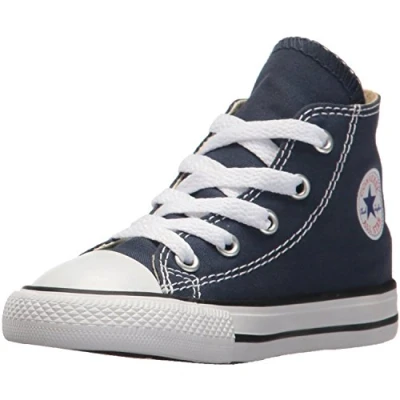 Image de Converse Mixte bébé Chuck Taylor Inf C/T Allstar Hi Canvas Chaussons, Navy, 18 EU