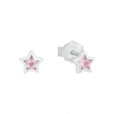 Image de Prinzessin Lillifee boucles d&#039;oreilles à tige en argent sterling 925, pour enfants, avec zircone synthétique, 0,5 cm, rose, étoile, livrée dans une boîte cadeau, 2024372
