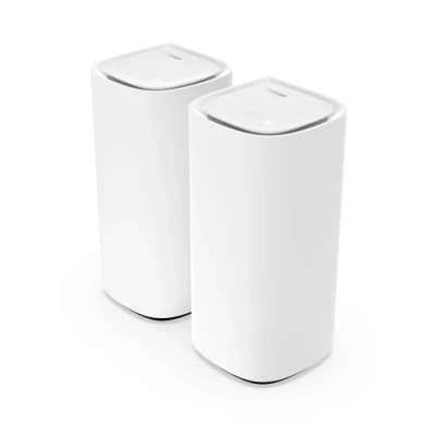 Image de Linksys Système WiFi 6E Mesh Velop Pro MX6202 KE Routeur Cognitive 6 GHz et 5,4 Gbit/s Couverture Multiroom jusqu’à 550 m² 400 appareils Lot de 2