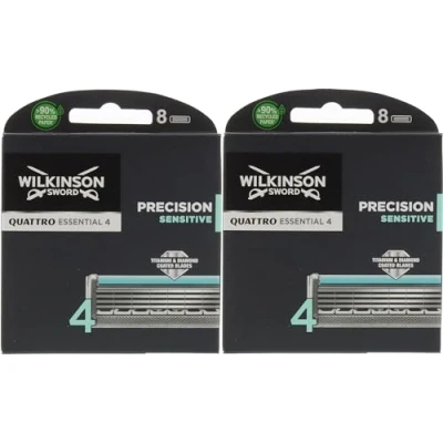 Image de Wilkinson Sword Quattro Titanium Sensitive Lot de 16 lames rasoir
