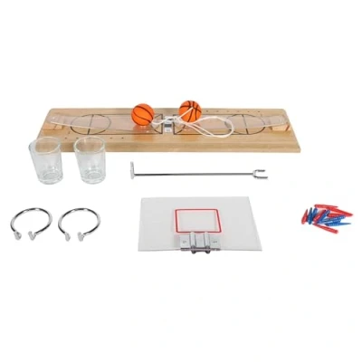 Image de MISTER GADGET Jeu À Boire Basketball 2 Shooters et 12 Pions Facile Assembler Dimensions : 32 X 3 11 cm