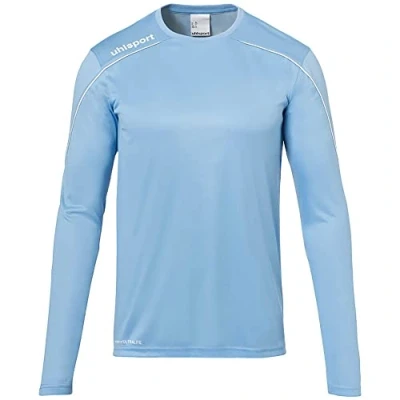 Image de uhlsport Stream 22 Langarm Maillot Homme, Bleu Ciel/Blanc, XXL