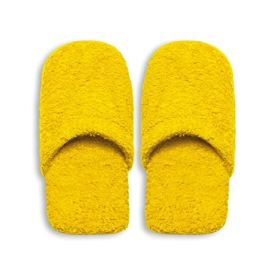 Image de Excelsa Bagno Caldo Chaussons de Bain pour Femme, éponge, Jaune, 27,5 x 11 3 cm
