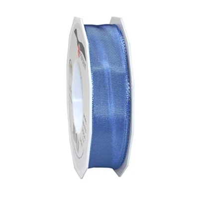 Image de PRÄSENT Lyon Ruban Taffetas avec Fil de Fer 25 mm m, Bleu Vert, Set Pièces