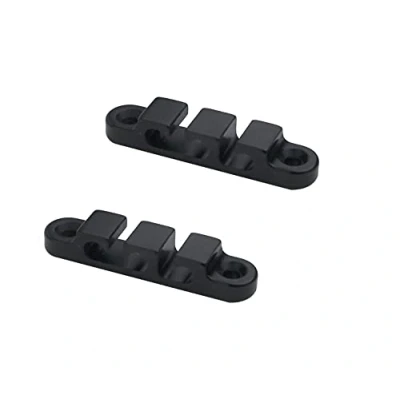 Image de Guyker 2Pcs 3 String Retainer/String Guide for Electric Bass Head Retainer Tree Buckle Groove SR5, Black