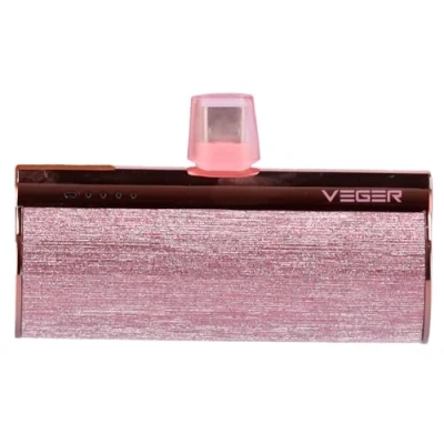 Image de Chargeur portable VEGER de 5000 mAh, rose métallisé, 20 W, charge rapide, compatible avec iPhone 16/14/14 Pro/14 Pro Max/14 Plus/13/12/11/XS/XR/X/8/7/6S/Plus