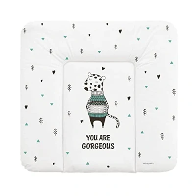 Image de Schnucky Matelas à Langer Doux pour Bébé Tapis de Table Résistant l&#039;Eau &amp; Lavable, Adapté la ou Autre Zone Change [75 x 72 cm, léopard]