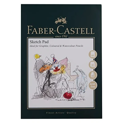 Image de Faber Castell Cahier à dessin A4 Blanc FA &amp; G