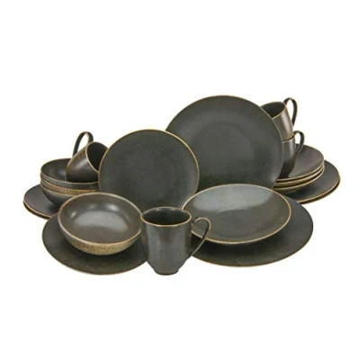 Image de CreaTable, 22408, série RUSTY, set de vaisselle, service combiné 20 pièces