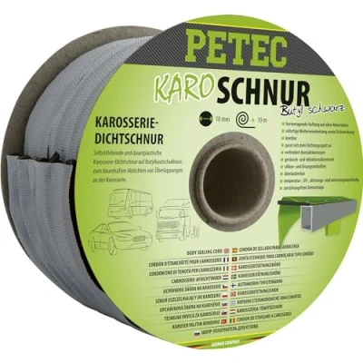 Image de PETEC 87510 Substance étanchéisante pour carrosserie noir Rouleau 10
