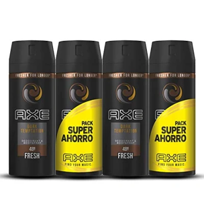 Image de Axe Dark Temptation Pack Duplo Lot de 2 paquets x 150 ml (total : 600 ml)