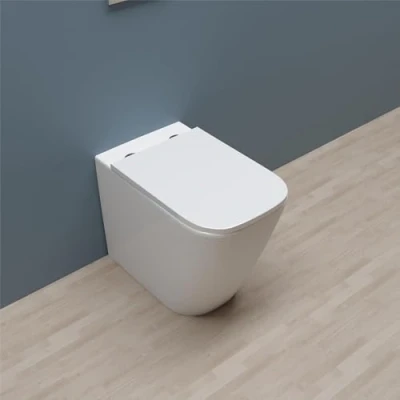 Image de AICA WC à poser Sans Bride Rimless Avec Abattant Soft Close 54x36x42cm