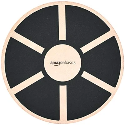 Image de Amazon Basics Planche d’équilibre en bois, Noir