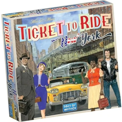 Image de Days of Wonder , Ticket to Ride New York Board Game Ages 8+ For 2 4 players Average Playtime 10 15 Minutes