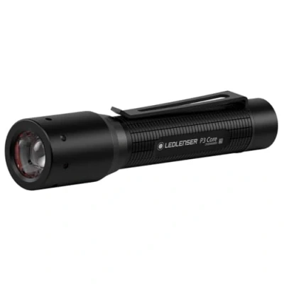 Image de LEDLenser P3 Core Lampe Torche à Piles 90 LM IP54 résistante l&#039;eau Ultra compacte et légère Idéal pour la randonnée, Le Camping (Piles incluses)