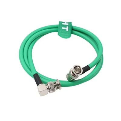 Image de HangTon Câble Vidéo 12G Sdi Raw 4K 60Fps À Angle Droit Vers Bnc Canare Lv 61S 75 Ohm Coaxial Blindé Pour Sony Alexa Dsmc2 Camera Blackmagic Smallhd Atomos Monitor (30cm, Vert)