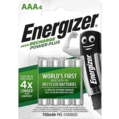 Image de Energizer NiMH Power Plus AAA 700 mAh Blister de 4
